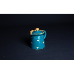 Pot à lait / Crinoline - Turquoise - Gros Points
