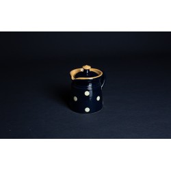 Pot à lait / Crinoline - Bleu - Gros points