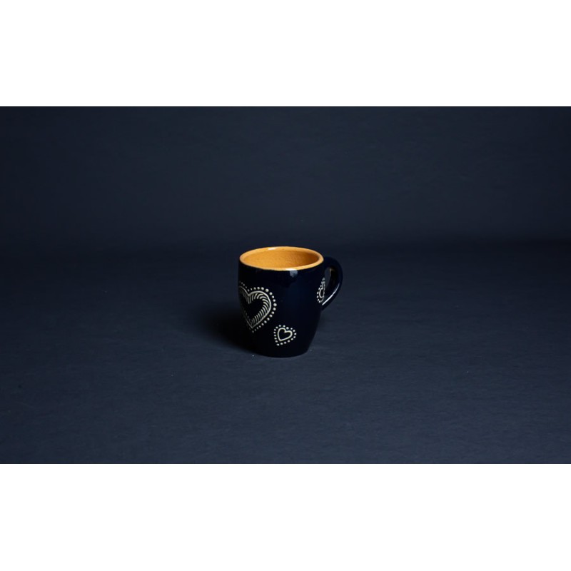 Tasse à expresso - Bleu - Coeurs